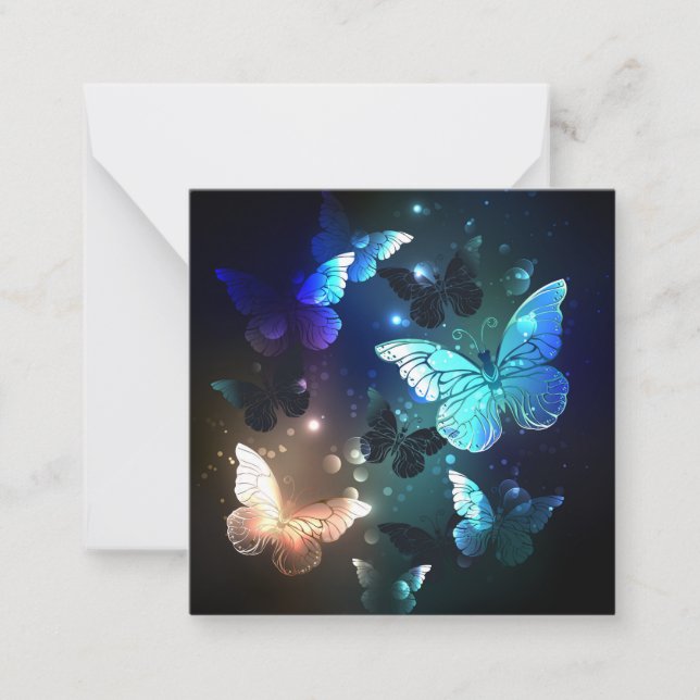 Carte De Correspondance Papillon de nuit voltigeant (Devant)