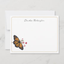 Papillon Monarque Vintage Inspiré Merci
