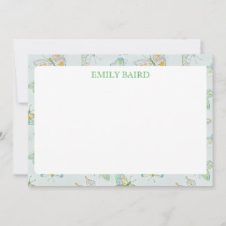 Carte De Correspondance Papillon stationnaire