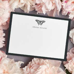 Carte De Correspondance Papillon vintage Papeterie personnalisée Apparte