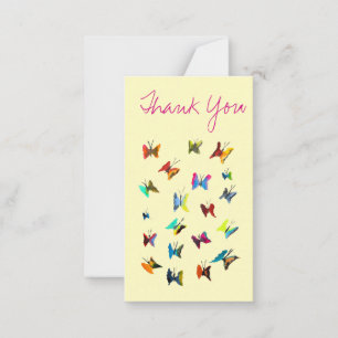 Carte De Correspondance Papillons couleur aquarelle
