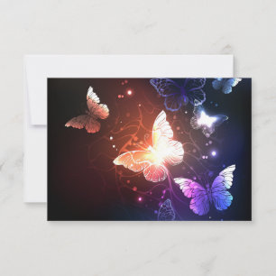 Carte De Correspondance Papillons de nuit lumineux