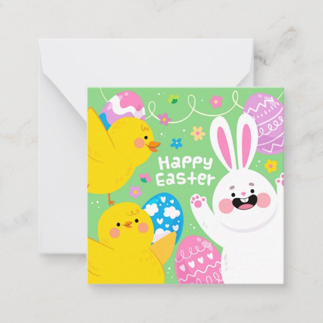 Carte De Correspondance Pâques mignonnes (Devant)