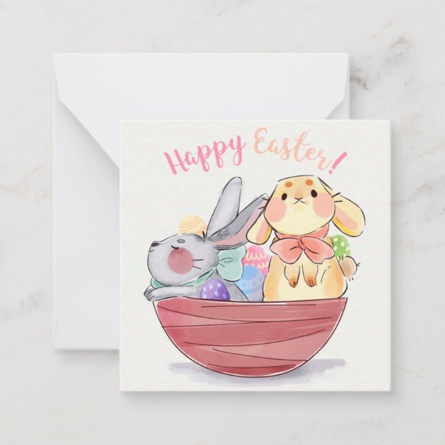 Carte De Correspondance Pâques mignonnes (Devant)