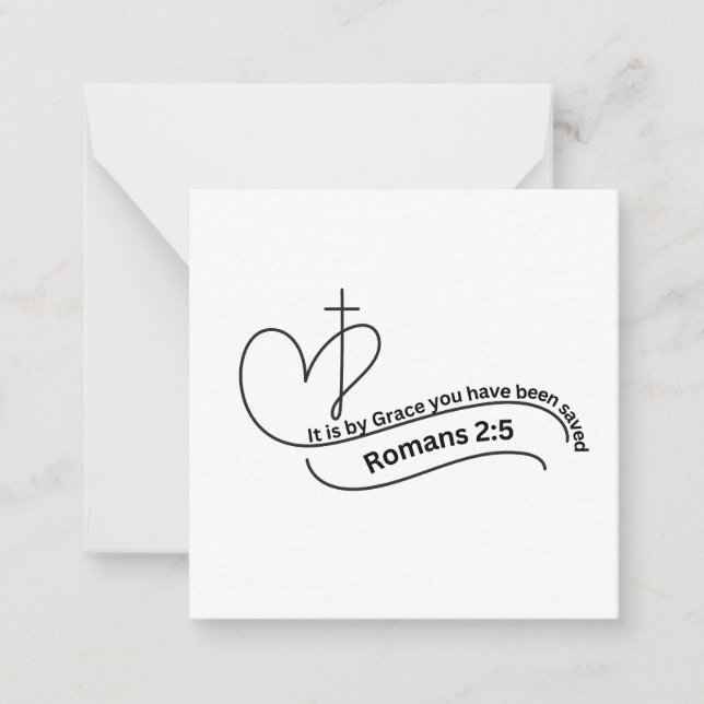 Carte De Correspondance Par grâce (Devant)