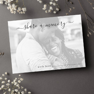 Carte De Correspondance Partager une photo de Mariage de mémoire