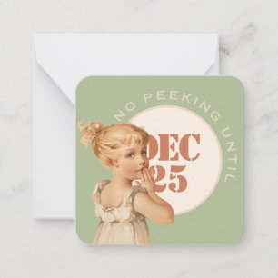 Carte De Correspondance Pas de Pékin avant Noël ou Anniversaire Vintage fi
