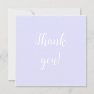 Carte De Correspondance Pastel Periwinkle Purple Merci Notes