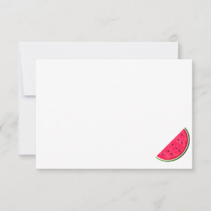 Carte De Correspondance Pastèque de dessin animé mignonne personnalisée vi