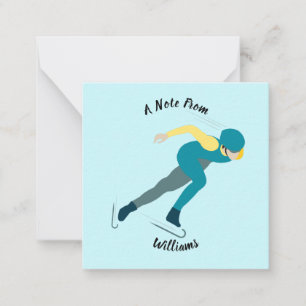 Carte De Correspondance Patinage de vitesse