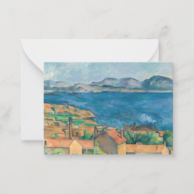 Carte De Correspondance Paul Cezanne - Baie de Marseille, vue d'Estaque (Devant)