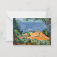Paul Cezanne - Estaque aux toits rouges