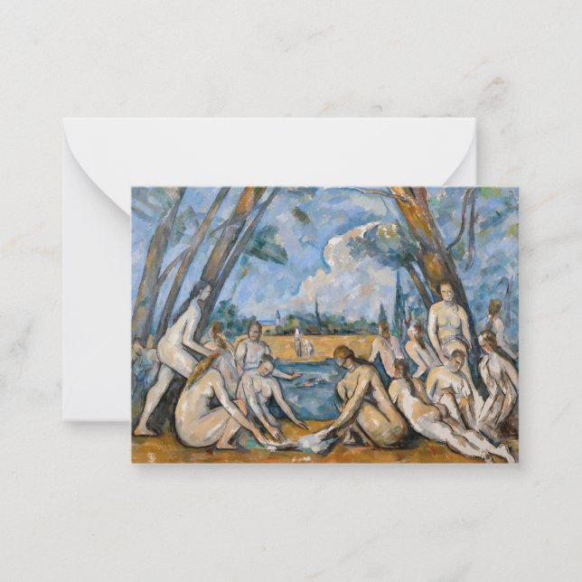 Carte De Correspondance Paul Cezanne - Les Grandes Baignoires (Devant)
