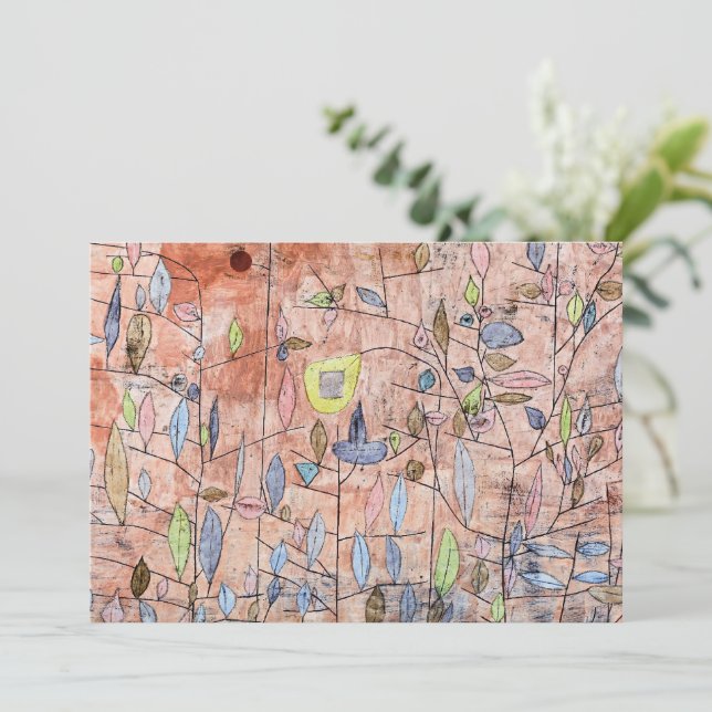Carte De Correspondance Paul Klee - Feuillage clairsemé (Debout devant)