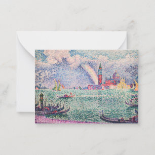 Carte De Correspondance Paul Signac - Arc-en-ciel, Venise