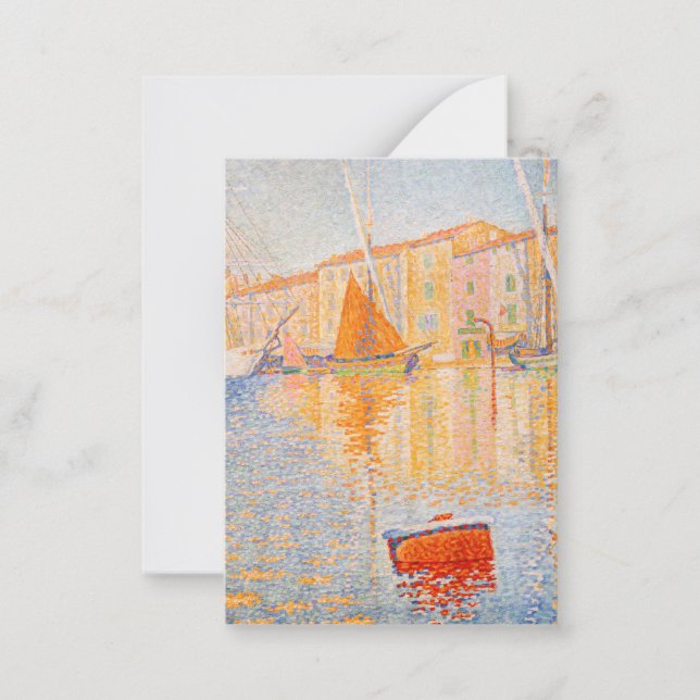 Carte De Correspondance Paul Signac - La Bouée Rouge, Saint-Tropez (Devant)