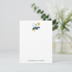 Carte De Correspondance Paysage de nature géométrique moderne personnalisé