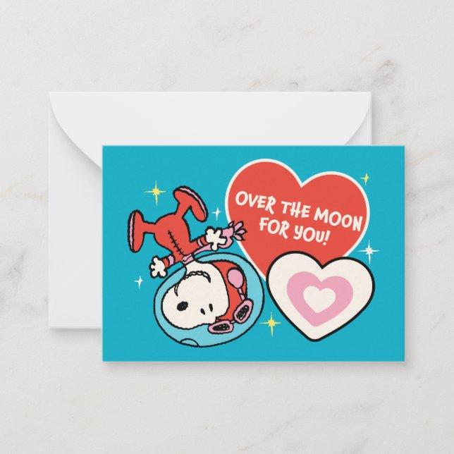 Carte De Correspondance Peanuts | Snoopy Fou De Vous (Devant)