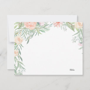 Carte De Correspondance Pêcher la canopée florale Papeterie personnalisé