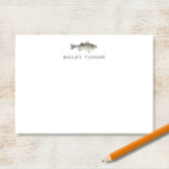 Carte De Correspondance Pêcheur en plein air pêchant l'achigan Nom personn<br><div class="desc">Ce design présente un poisson bar rayé à l'aquarelle avec un espace pour un nom/texte en dessous. Cliquez sur le bouton Personnaliser si vous souhaitez ajuster les éléments de design et/ou modifier davantage le texte ! Des variations de ce design, des couleurs supplémentaires, ainsi que des produits coordonnés sont disponibles...</div>