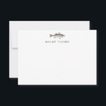 Carte De Correspondance Pêcheur En Plein Air Pêche Basse Poisson Nom Perso<br><div class="desc">Cette conception comprend un poisson basse rayé aquarelle avec espace pour un nom/texte ci-dessous. Cliquez sur le bouton personnaliser si vous souhaitez ajuster les éléments de conception et/ou modifier le texte ! Des variantes de ce design, des couleurs supplémentaires, ainsi que des produits de coordination sont disponibles dans notre boutique,...</div>
