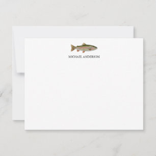 Carte De Correspondance Pêcheur personnalisé - Conception de pêche à la tr