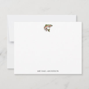 Carte De Correspondance Pêcheur personnalisé - Conception de pêche à la tr