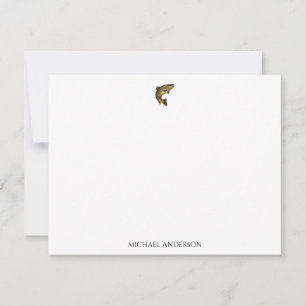 Carte De Correspondance Pêcheur personnalisé - Conception de pêche à la tr