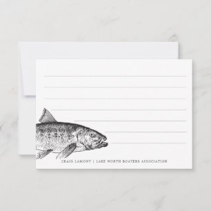 Carte De Correspondance Pensées poissons   Funny perso personnalisée