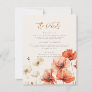 Carte De Correspondance Pépites et Fleurs sauvages Les détails Mariage