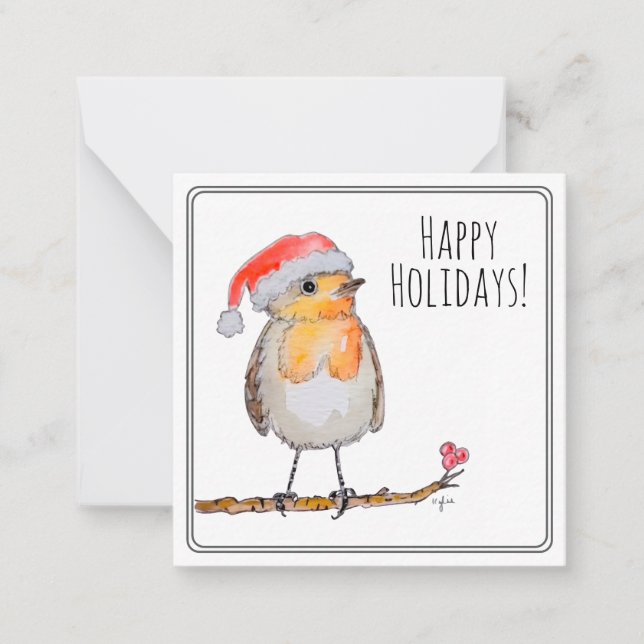 Carte De Correspondance Père Noël Robin (Devant)