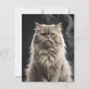 Carte De Correspondance Perse Chat Animaux Animaux Élégants Portrait Drama