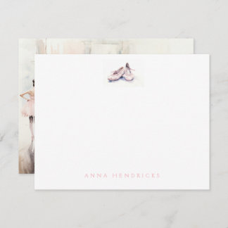 Carte De Correspondance Personalized Ballet Thank You Note Card Stationery