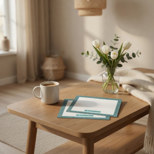 Carte De Correspondance Personalized Knit Pattern Note Card (Créateur téléchargé)