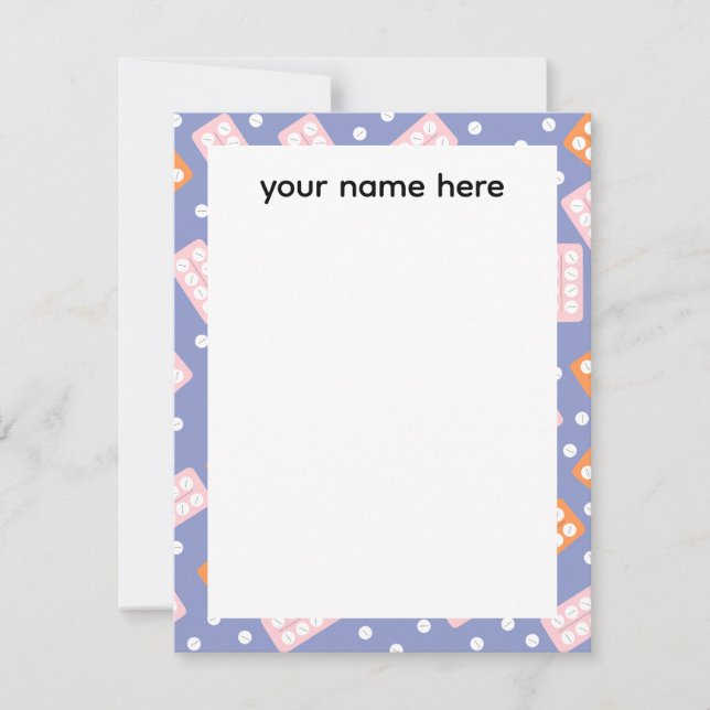 Carte De Correspondance Personalized Pharmacy Tech Notecards (Devant)