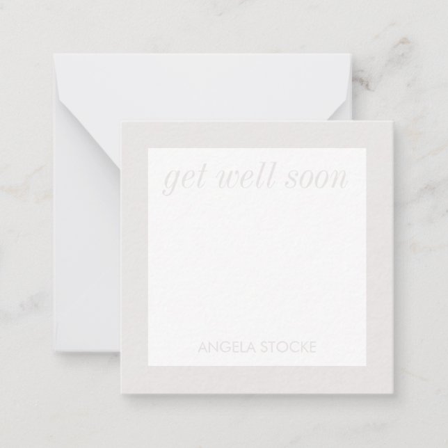 Carte De Correspondance Personalized Retro Flower Note Card (Devant)