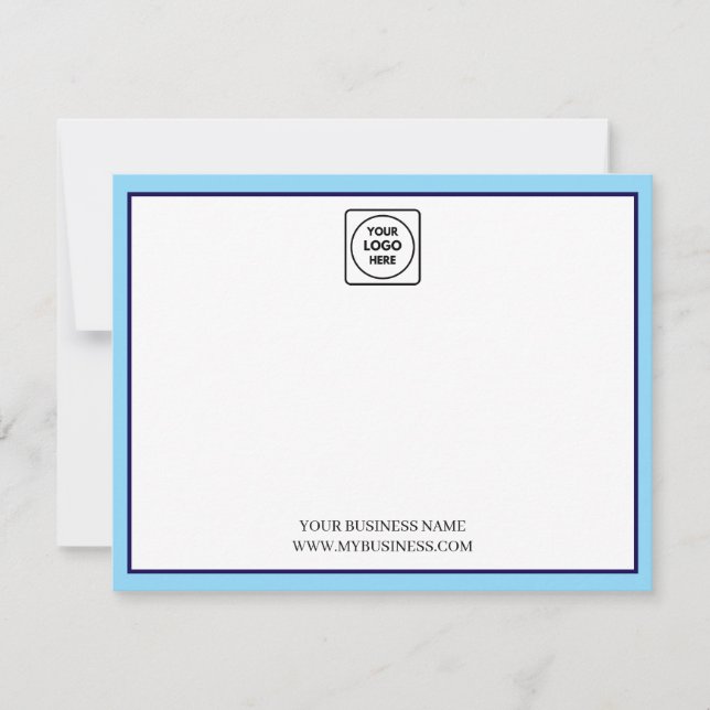 Carte de correspondance personnalisable avec logo  (Devant)