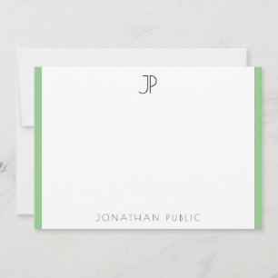 Carte De Correspondance Personnalisé Moderne Élégant Monogramme tendance S