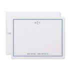 Carte de correspondance personnalisée minimaliste 