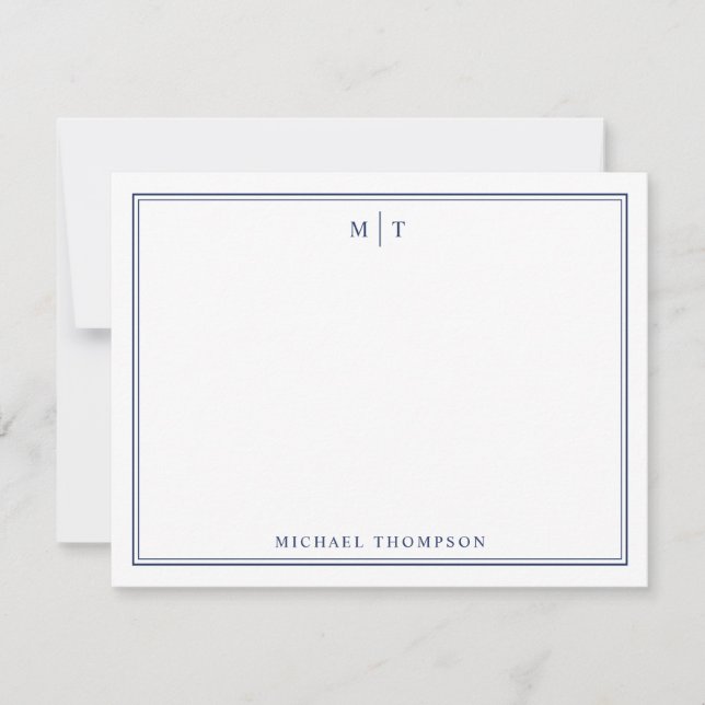 Carte de correspondance personnalisée minimaliste  (Devant)