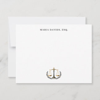 Carte de correspondance personnalisée pour avocat