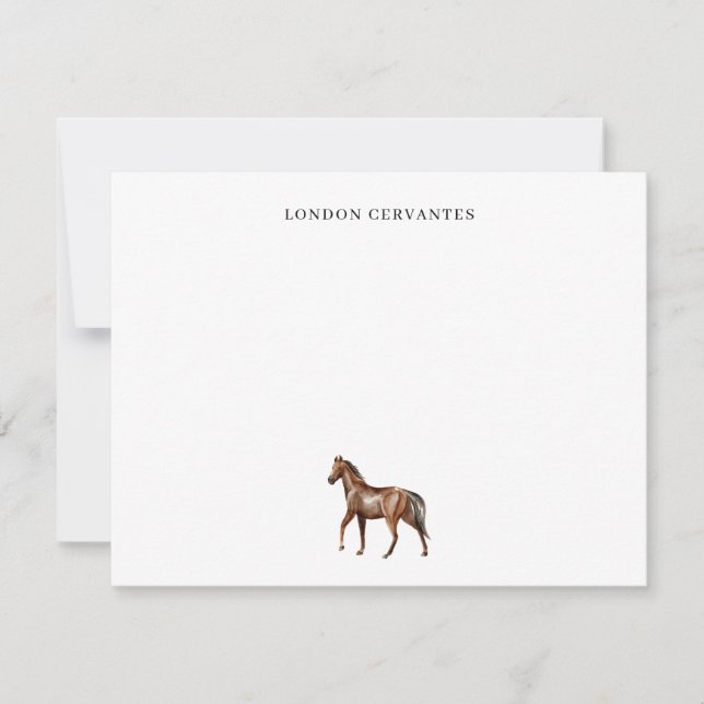 Carte de correspondance personnalisée pour cavalie (Devant)