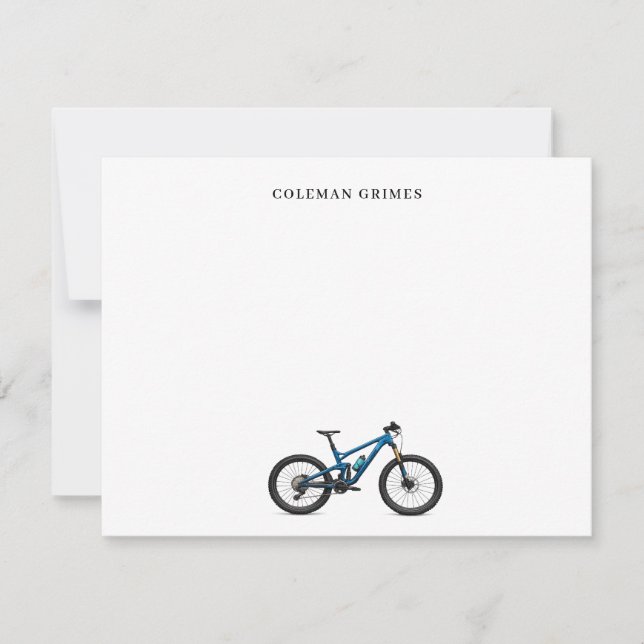 Carte de correspondance personnalisée pour vélo de (Devant)