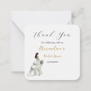 Carte De Correspondance Personnaliser la robe de remerciement de la soirée