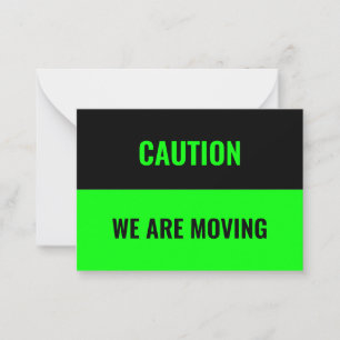 Carte De Correspondance Personnaliser, personnalisation Moving address inf