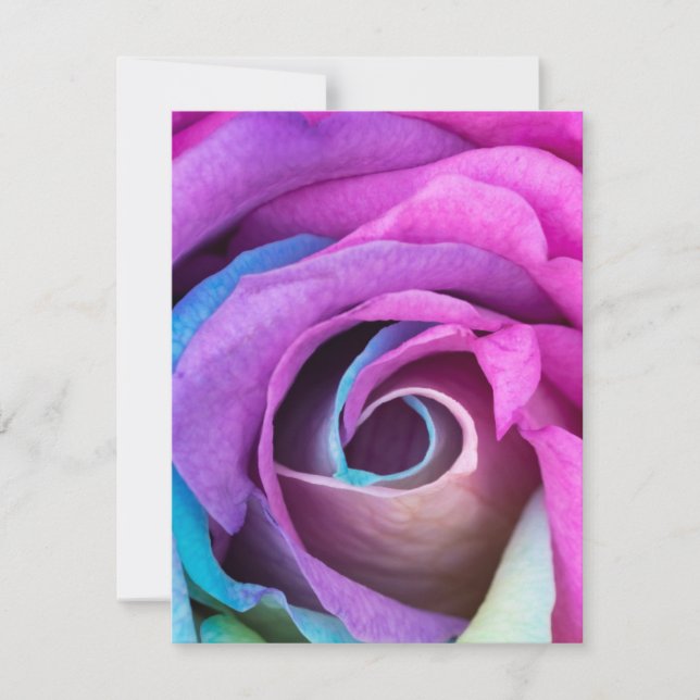 Carte De Correspondance Pétales roses 6 (Devant)