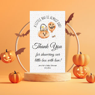 Carte De Correspondance petit garçon, mignon baby shower halloween merci