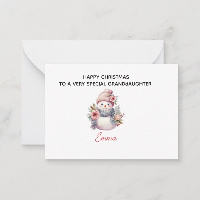 Carte De Correspondance Petit Noël Génial (Devant)