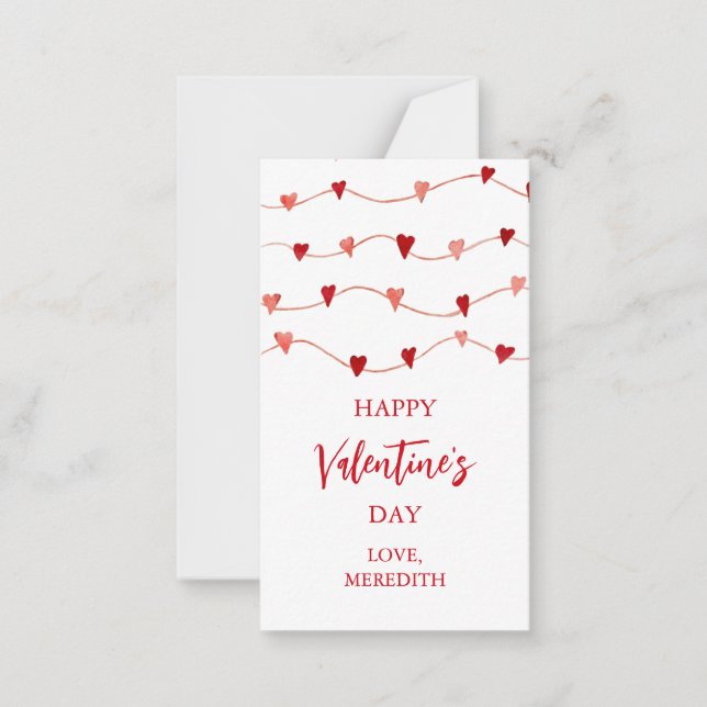 Carte De Correspondance Petite Saint-Valentin Enfants en classe (Devant)