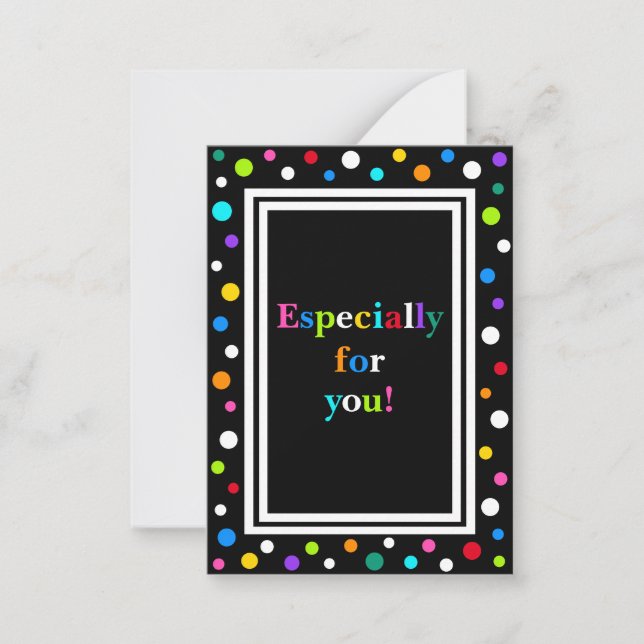Carte De Correspondance Petites cartes-cadeaux de points_Multi (Devant)